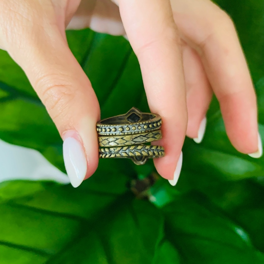Lucky Brand Stacking Stone Rings - Picture 4 of 5